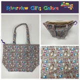 Large Tote Bag With Zip - Sew Vintage Large Tote Bag With Zip - Sew Vintage
